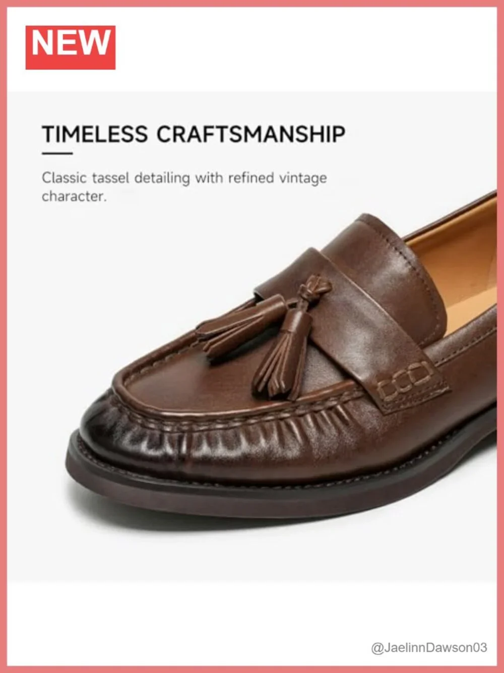 Genuine Leather Tassel Loafers Slip On Dress Shoes Women's